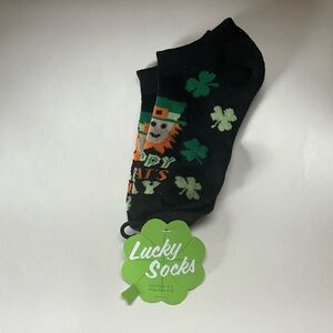 Black St. Patrick's Day Socks